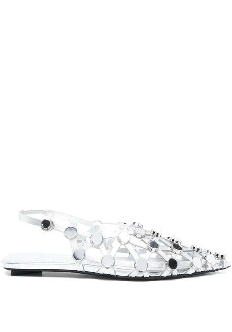 Silver Grid ballet flats The attico - women THE ATTICO | 250WSH00801LBT112SA002